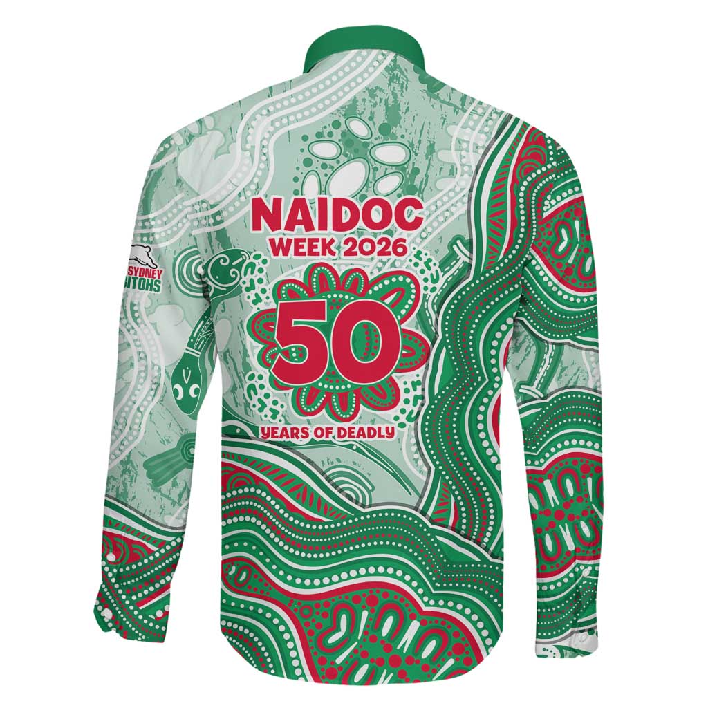 South Sydney Rabbitohs NAIDOC Week 2026 Family Matching Mermaid Dress and Hawaiian Shirt First Nations of Australia Aboriginal Mascot Rugby