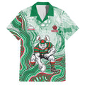 South Sydney Rabbitohs NAIDOC Week 2026 Family Matching Off Shoulder Short Dress and Hawaiian Shirt First Nations of Australia Aboriginal Mascot Rugby