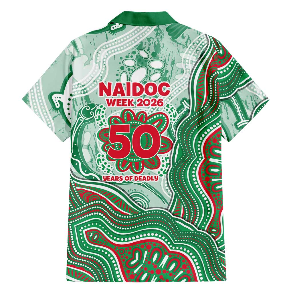 South Sydney Rabbitohs NAIDOC Week 2026 Family Matching Puletasi and Hawaiian Shirt First Nations of Australia Aboriginal Mascot Rugby