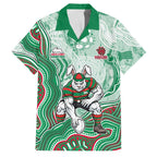South Sydney Rabbitohs NAIDOC Week 2026 Family Matching Short Sleeve Bodycon Dress and Hawaiian Shirt First Nations of Australia Aboriginal Mascot Rugby