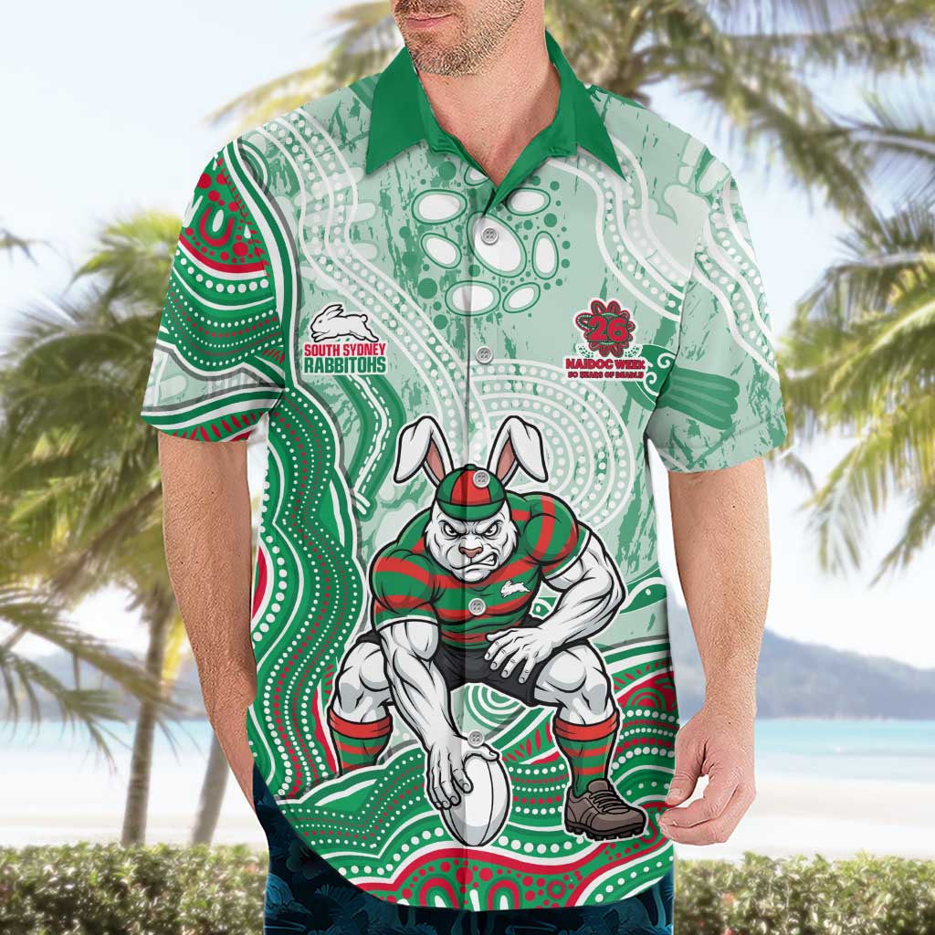 South Sydney Rabbitohs NAIDOC Week 2026 Hawaiian Shirt First Nations of Australia Aboriginal Mascot Rugby