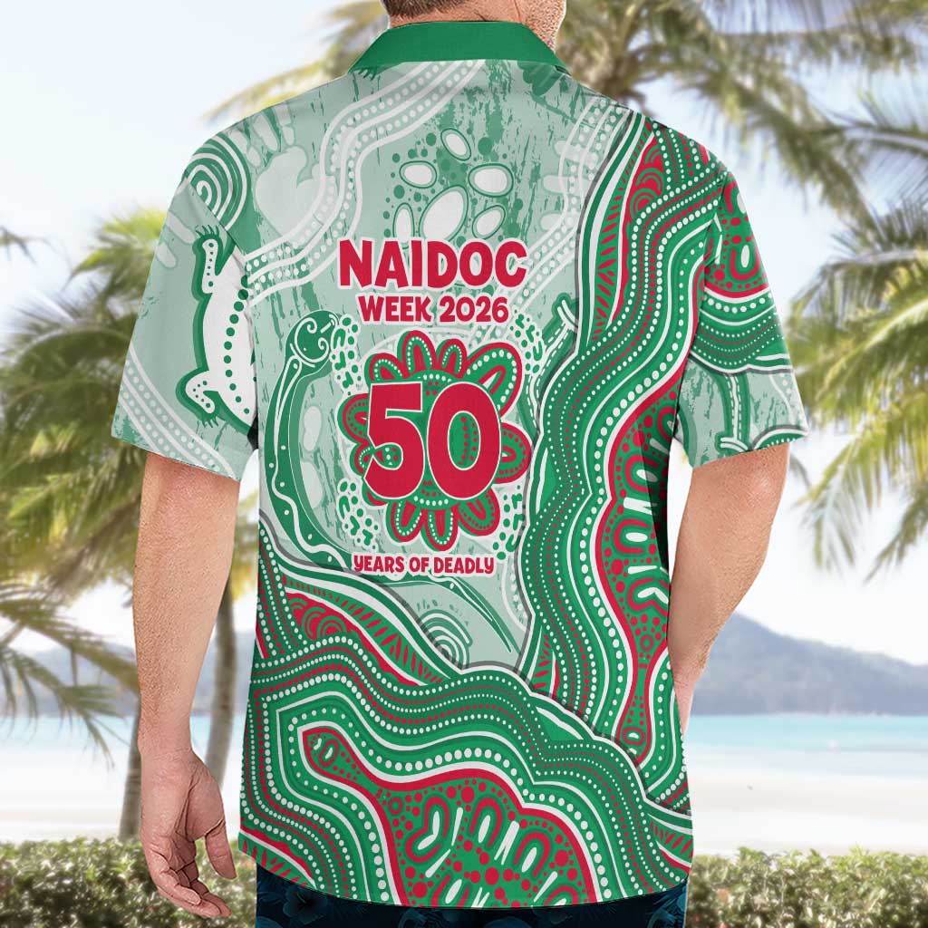 South Sydney Rabbitohs NAIDOC Week 2026 Hawaiian Shirt First Nations of Australia Aboriginal Mascot Rugby