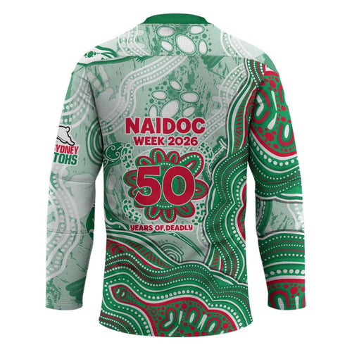 South Sydney Rabbitohs NAIDOC Week 2026 Hockey Jersey First Nations of Australia Aboriginal Mascot Rugby