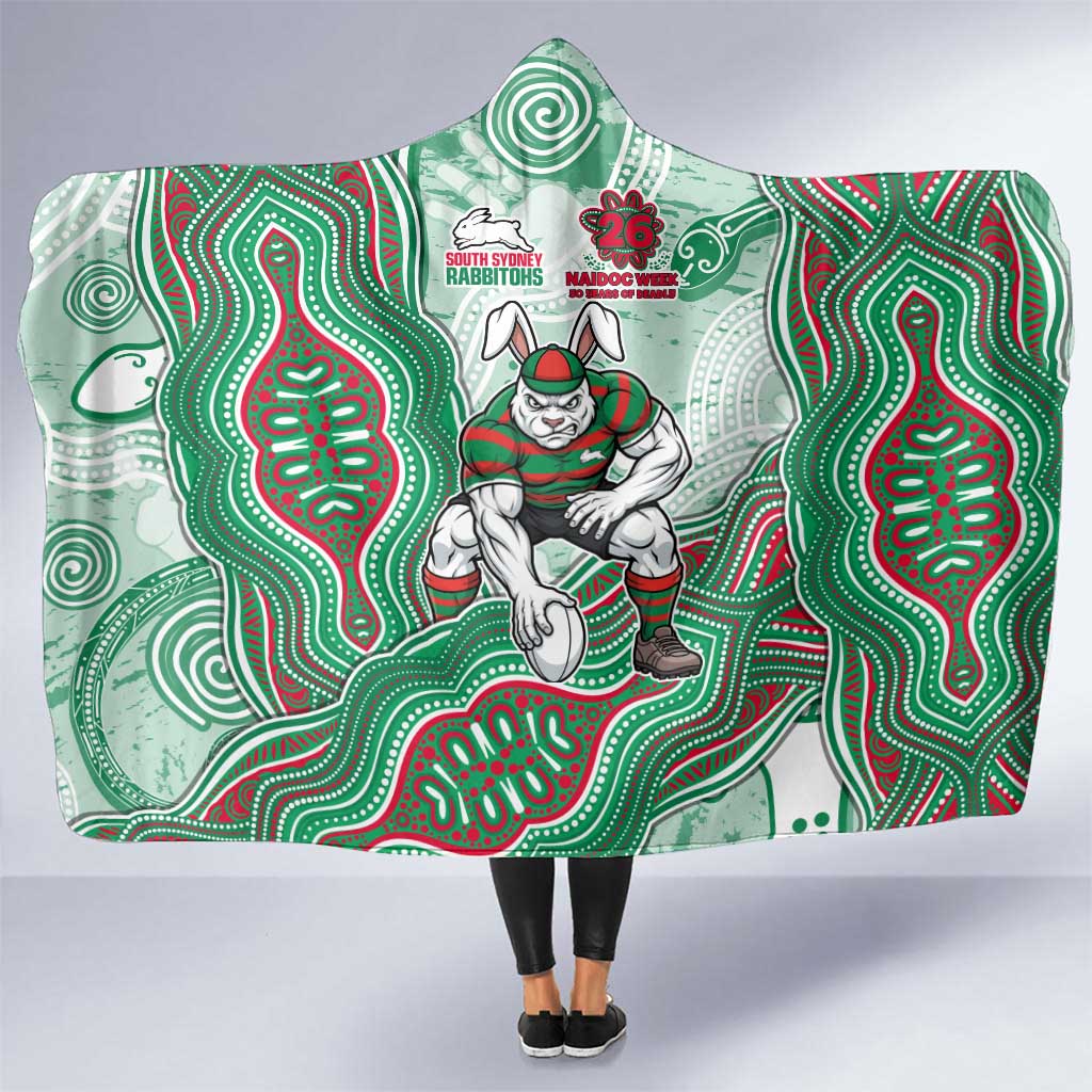 South Sydney Rabbitohs NAIDOC Week 2026 Hooded Blanket First Nations of Australia Aboriginal Mascot Rugby
