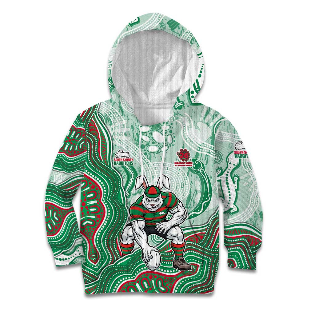 South Sydney Rabbitohs NAIDOC Week 2026 Kid Hoodie First Nations of Australia Aboriginal Mascot Rugby