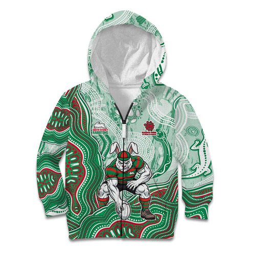 South Sydney Rabbitohs NAIDOC Week 2026 Kid Hoodie First Nations of Australia Aboriginal Mascot Rugby