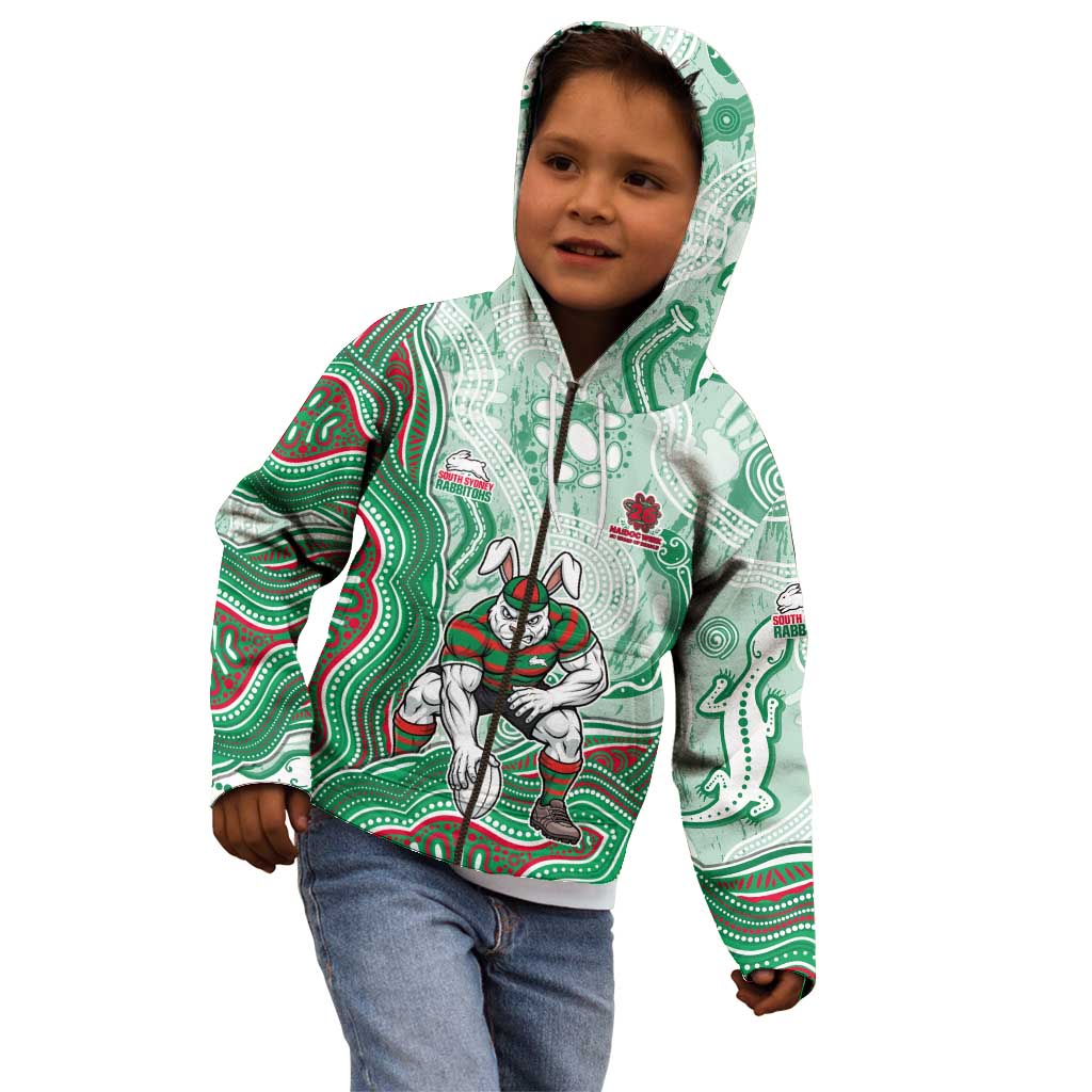 South Sydney Rabbitohs NAIDOC Week 2026 Kid Hoodie First Nations of Australia Aboriginal Mascot Rugby