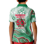 South Sydney Rabbitohs NAIDOC Week 2026 Kid Polo Shirt First Nations of Australia Aboriginal Mascot Rugby