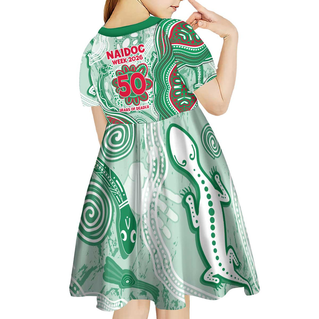 South Sydney Rabbitohs NAIDOC Week 2026 Kid Short Sleeve Dress First Nations of Australia Aboriginal Mascot Rugby