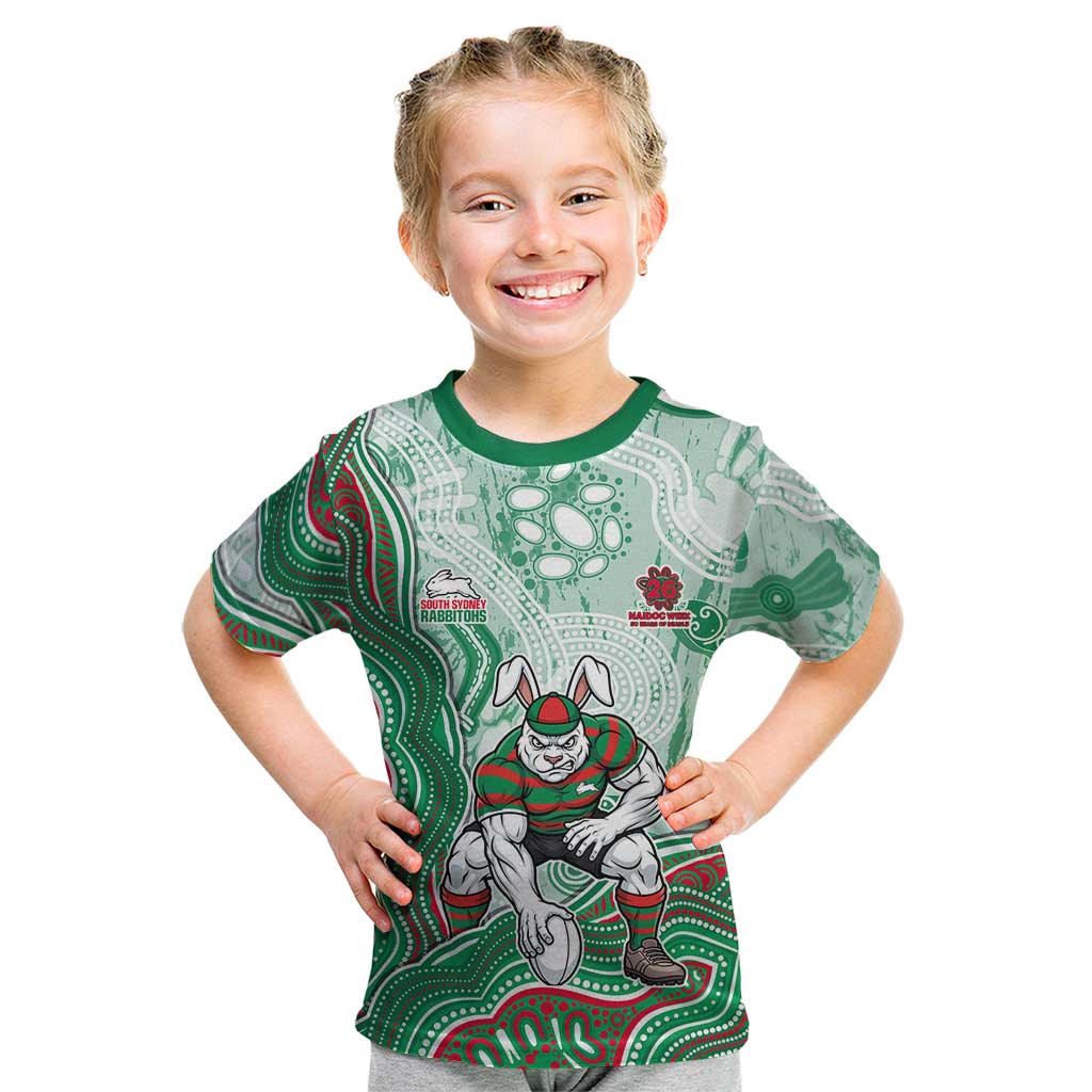 South Sydney Rabbitohs NAIDOC Week 2026 Kid T Shirt First Nations of Australia Aboriginal Mascot Rugby