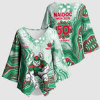 South Sydney Rabbitohs NAIDOC Week 2026 Kimono Sleeve Blouse First Nations of Australia Aboriginal Mascot Rugby