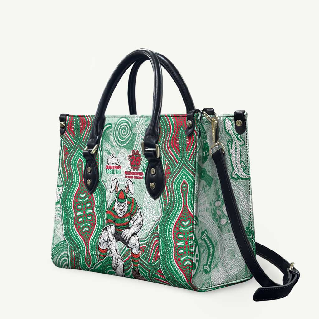 South Sydney Rabbitohs NAIDOC Week 2026 Leather Bag First Nations of Australia Aboriginal Mascot Rugby