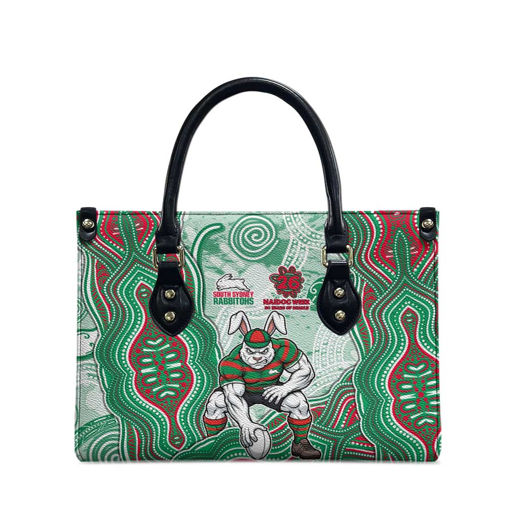 South Sydney Rabbitohs NAIDOC Week 2026 Leather Bag First Nations of Australia Aboriginal Mascot Rugby
