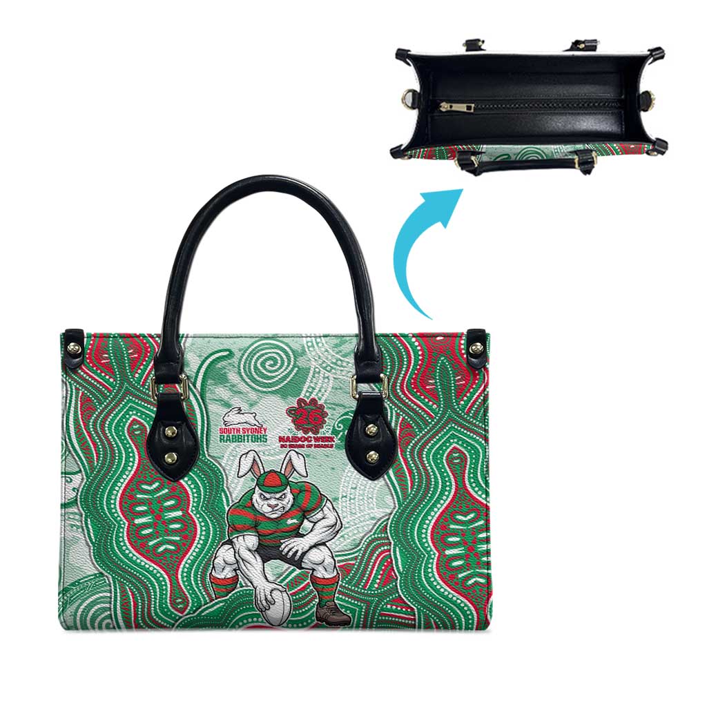 South Sydney Rabbitohs NAIDOC Week 2026 Leather Bag First Nations of Australia Aboriginal Mascot Rugby
