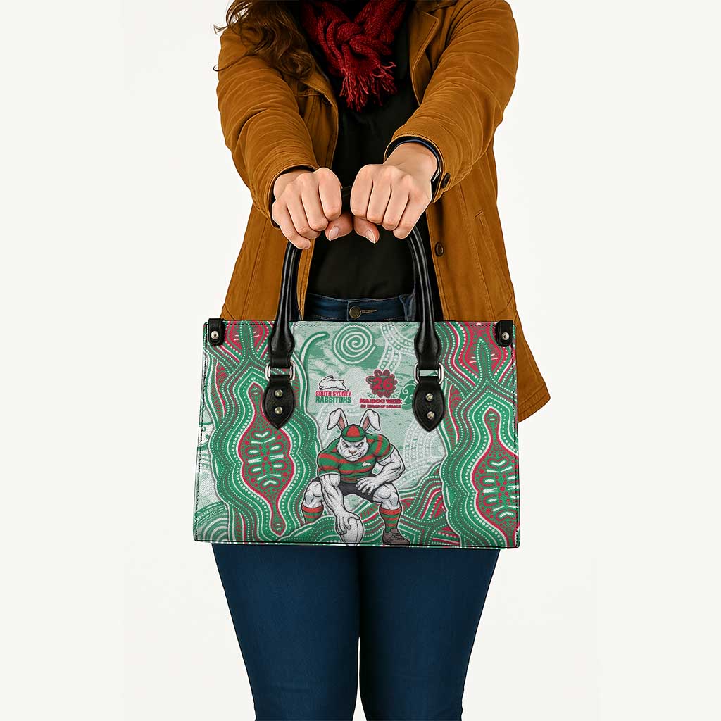 South Sydney Rabbitohs NAIDOC Week 2026 Leather Bag First Nations of Australia Aboriginal Mascot Rugby