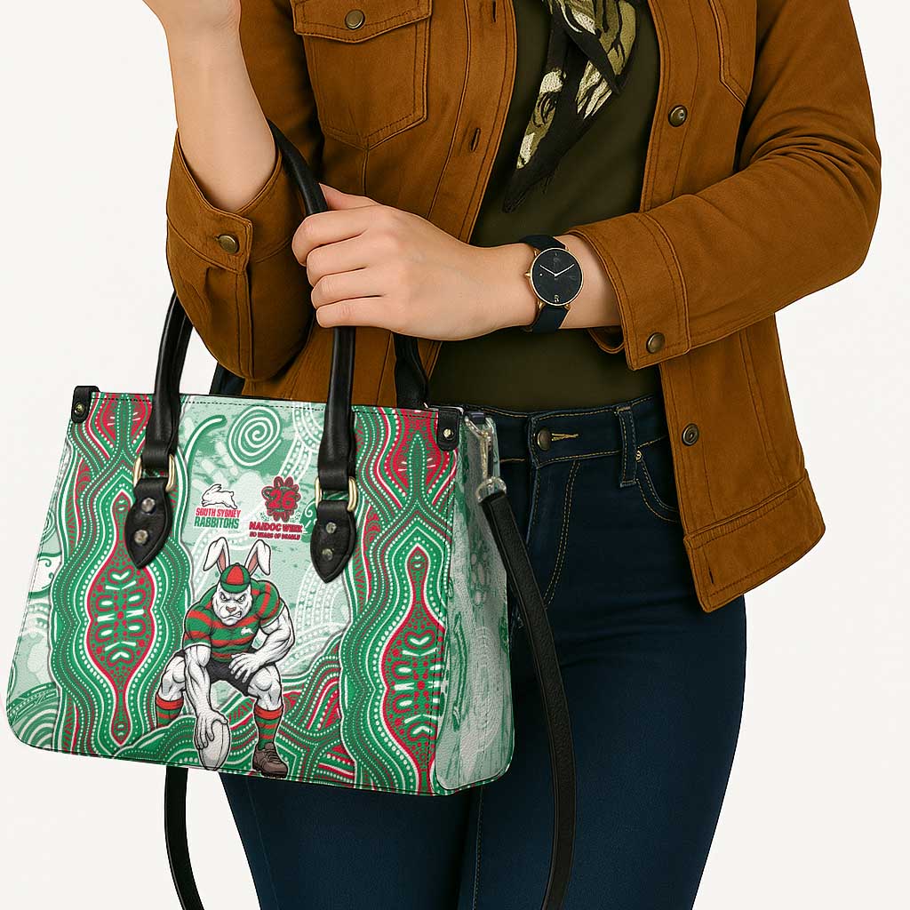 South Sydney Rabbitohs NAIDOC Week 2026 Leather Bag First Nations of Australia Aboriginal Mascot Rugby