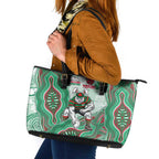 South Sydney Rabbitohs NAIDOC Week 2026 Leather Tote Bag First Nations of Australia Aboriginal Mascot Rugby