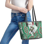 South Sydney Rabbitohs NAIDOC Week 2026 Leather Tote Bag First Nations of Australia Aboriginal Mascot Rugby
