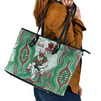South Sydney Rabbitohs NAIDOC Week 2026 Leather Tote Bag First Nations of Australia Aboriginal Mascot Rugby