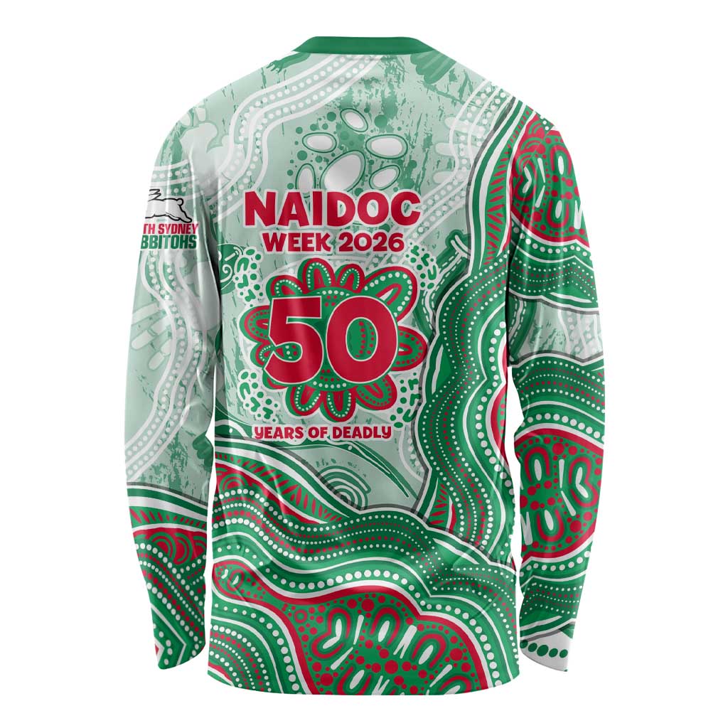 South Sydney Rabbitohs NAIDOC Week 2026 Long Sleeve Shirt First Nations of Australia Aboriginal Mascot Rugby