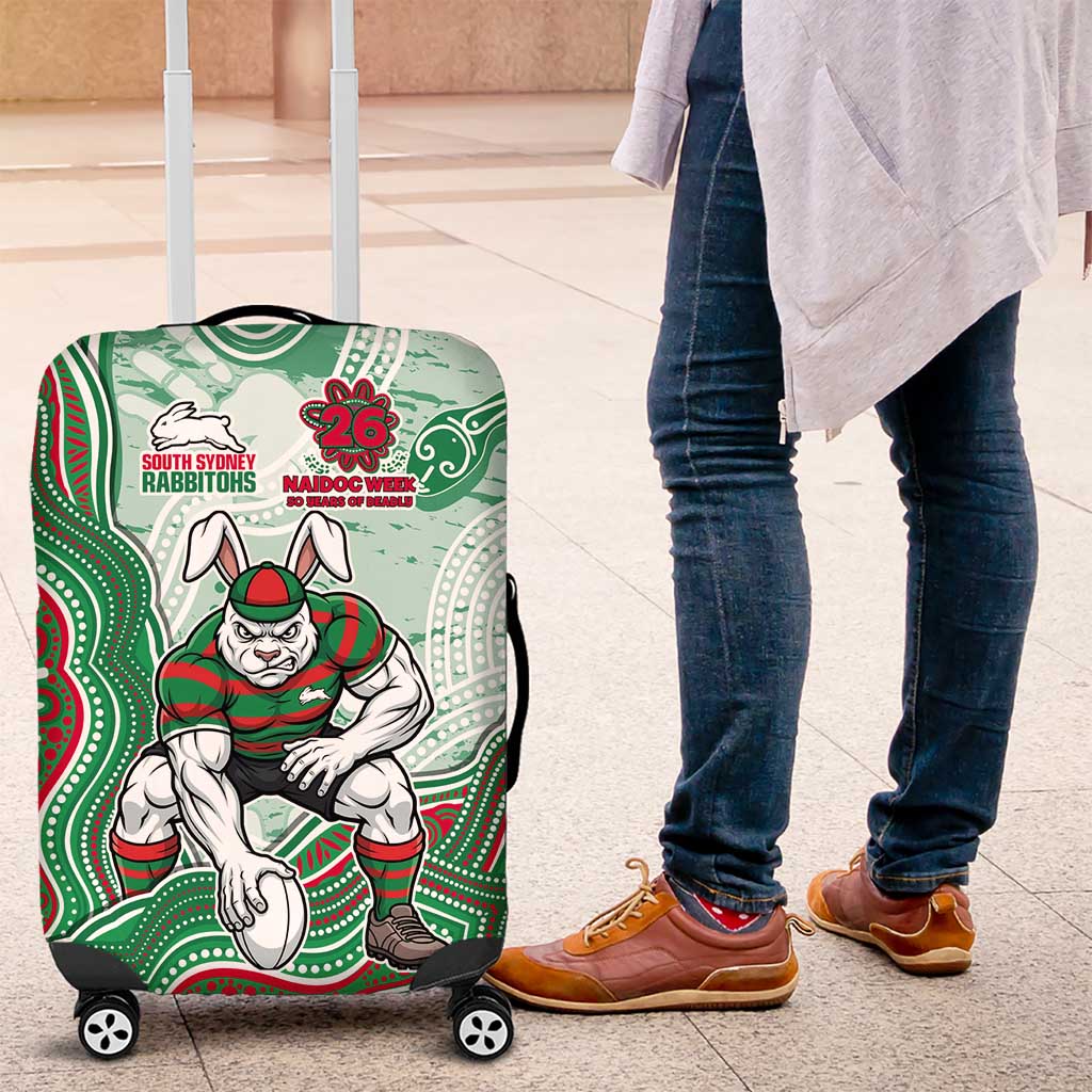 South Sydney Rabbitohs NAIDOC Week 2026 Luggage Cover First Nations of Australia Aboriginal Mascot Rugby
