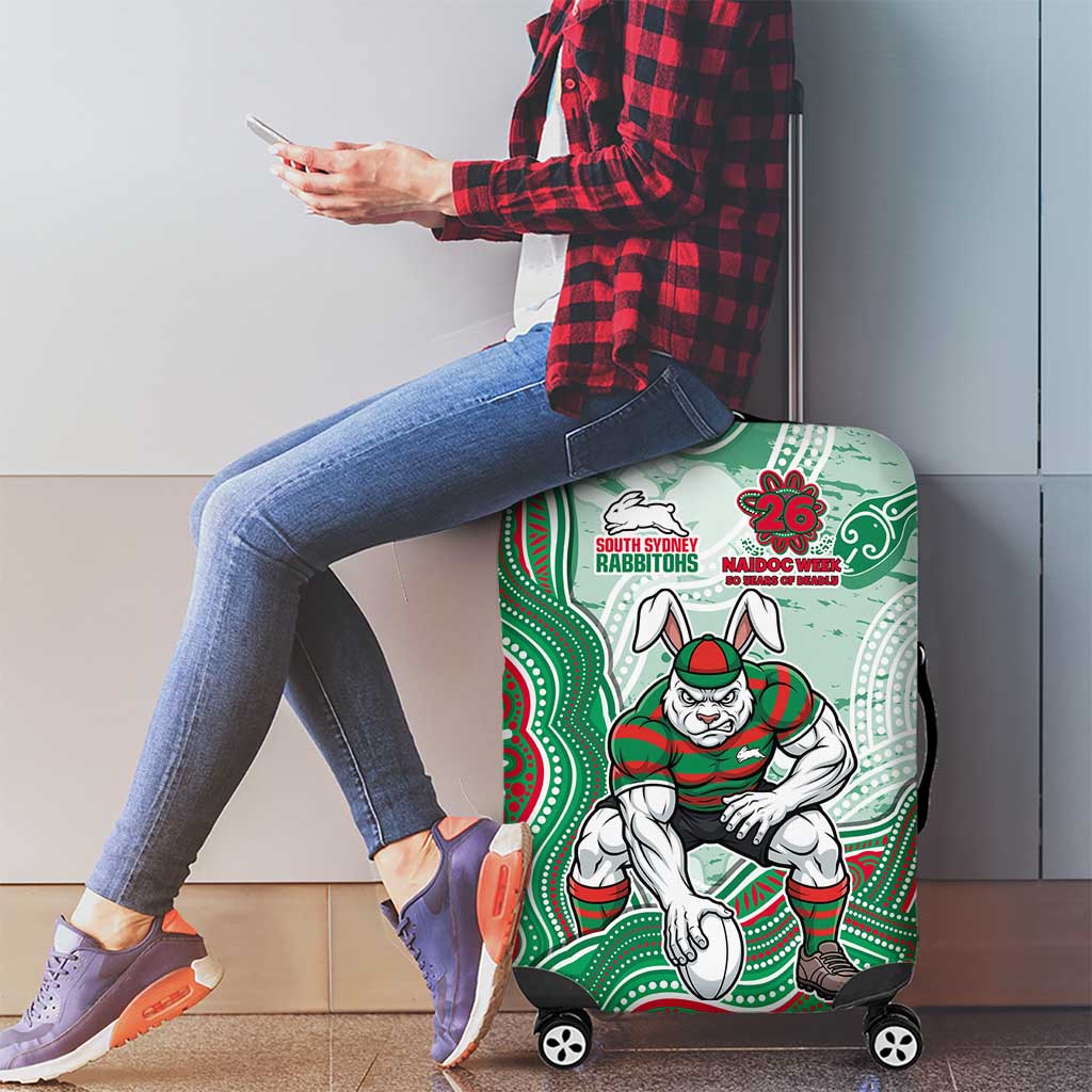 South Sydney Rabbitohs NAIDOC Week 2026 Luggage Cover First Nations of Australia Aboriginal Mascot Rugby