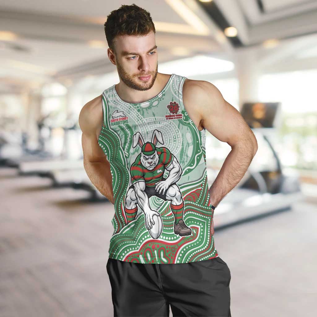 South Sydney Rabbitohs NAIDOC Week 2026 Men Tank Top First Nations of Australia Aboriginal Mascot Rugby