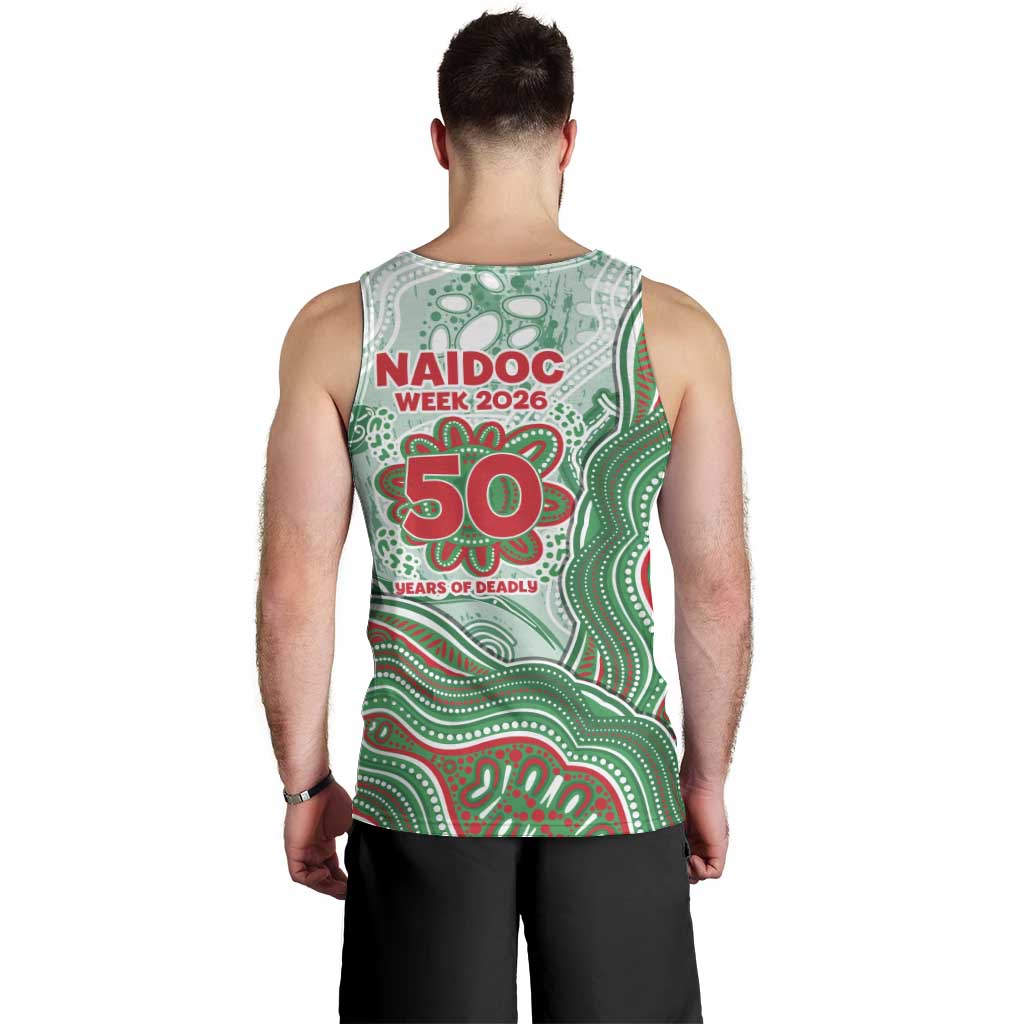 South Sydney Rabbitohs NAIDOC Week 2026 Men Tank Top First Nations of Australia Aboriginal Mascot Rugby