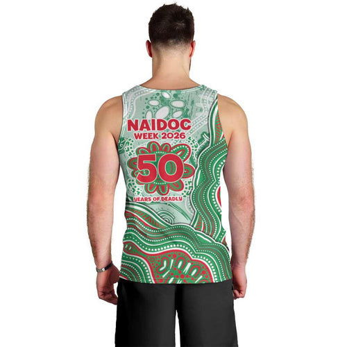 South Sydney Rabbitohs NAIDOC Week 2026 Men Tank Top First Nations of Australia Aboriginal Mascot Rugby
