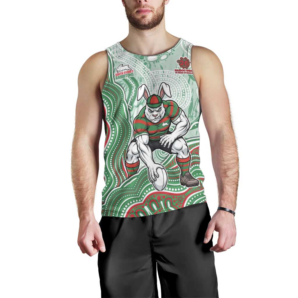 South Sydney Rabbitohs NAIDOC Week 2026 Men Tank Top First Nations of Australia Aboriginal Mascot Rugby