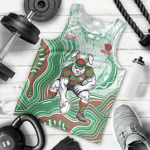 South Sydney Rabbitohs NAIDOC Week 2026 Men Tank Top First Nations of Australia Aboriginal Mascot Rugby