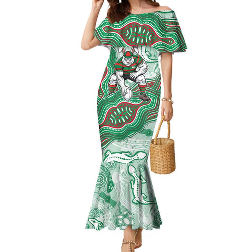 South Sydney Rabbitohs NAIDOC Week 2026 Mermaid Dress First Nations of Australia Aboriginal Mascot Rugby