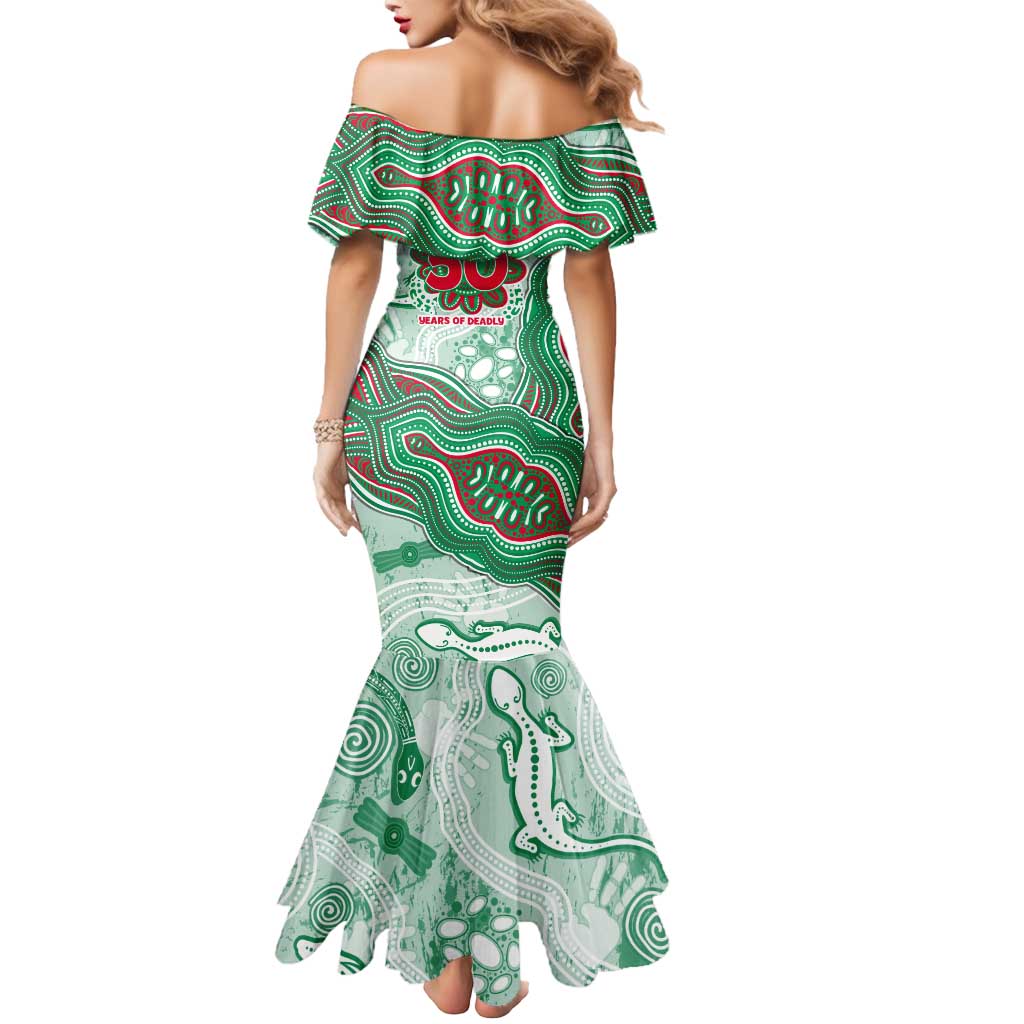 South Sydney Rabbitohs NAIDOC Week 2026 Mermaid Dress First Nations of Australia Aboriginal Mascot Rugby