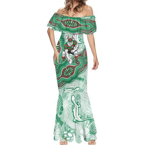 South Sydney Rabbitohs NAIDOC Week 2026 Mermaid Dress First Nations of Australia Aboriginal Mascot Rugby