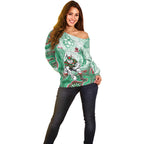 South Sydney Rabbitohs NAIDOC Week 2026 Off Shoulder Sweater First Nations of Australia Aboriginal Mascot Rugby
