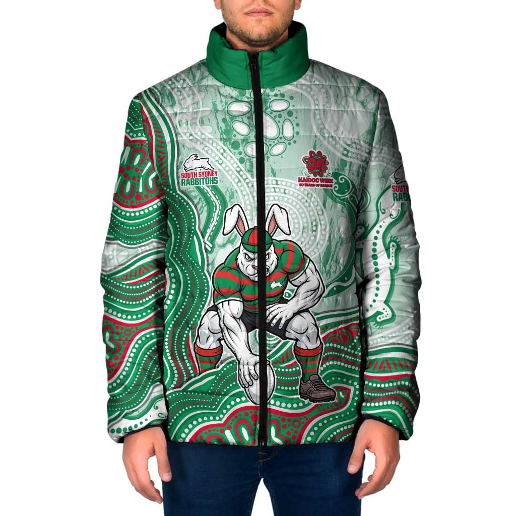 South Sydney Rabbitohs NAIDOC Week 2026 Padded Jacket First Nations of Australia Aboriginal Mascot Rugby