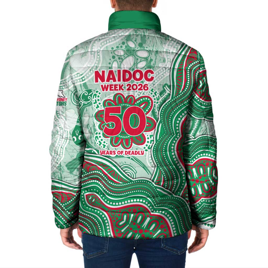 South Sydney Rabbitohs NAIDOC Week 2026 Padded Jacket First Nations of Australia Aboriginal Mascot Rugby