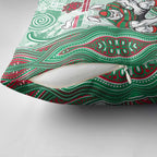 South Sydney Rabbitohs NAIDOC Week 2026 Pillow Cover First Nations of Australia Aboriginal Mascot Rugby