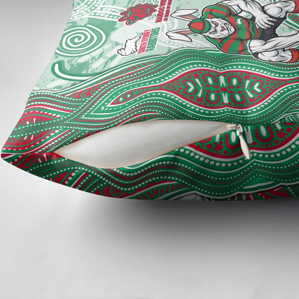 South Sydney Rabbitohs NAIDOC Week 2026 Pillow Cover First Nations of Australia Aboriginal Mascot Rugby