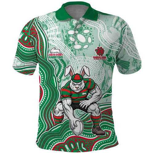 South Sydney Rabbitohs NAIDOC Week 2026 Polo Shirt First Nations of Australia Aboriginal Mascot Rugby