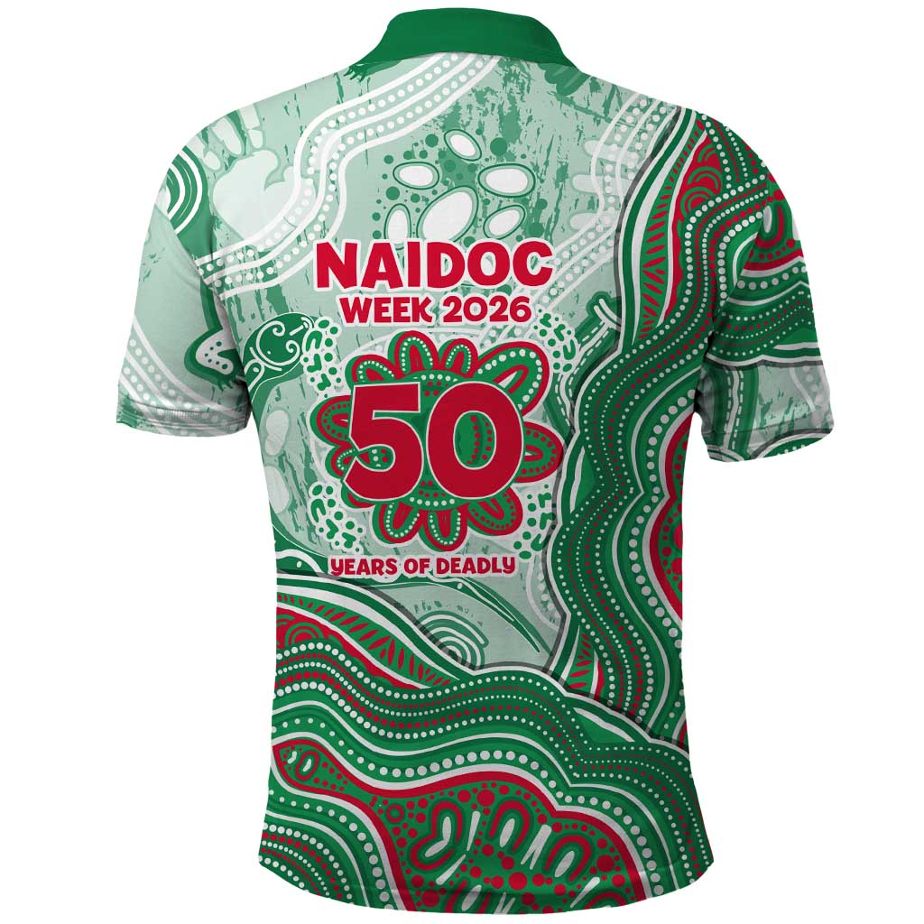 South Sydney Rabbitohs NAIDOC Week 2026 Polo Shirt First Nations of Australia Aboriginal Mascot Rugby
