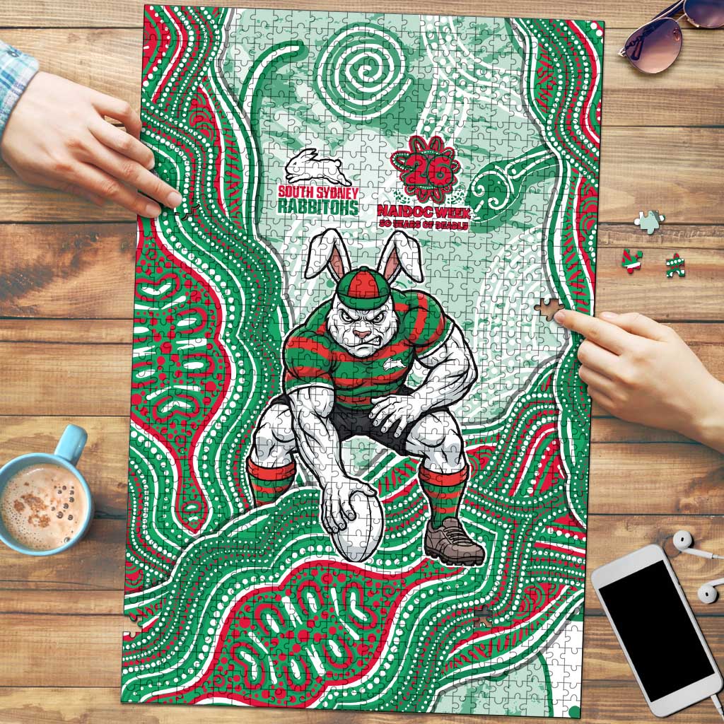 South Sydney Rabbitohs NAIDOC Week 2026 Puzzle First Nations of Australia Aboriginal Mascot Rugby