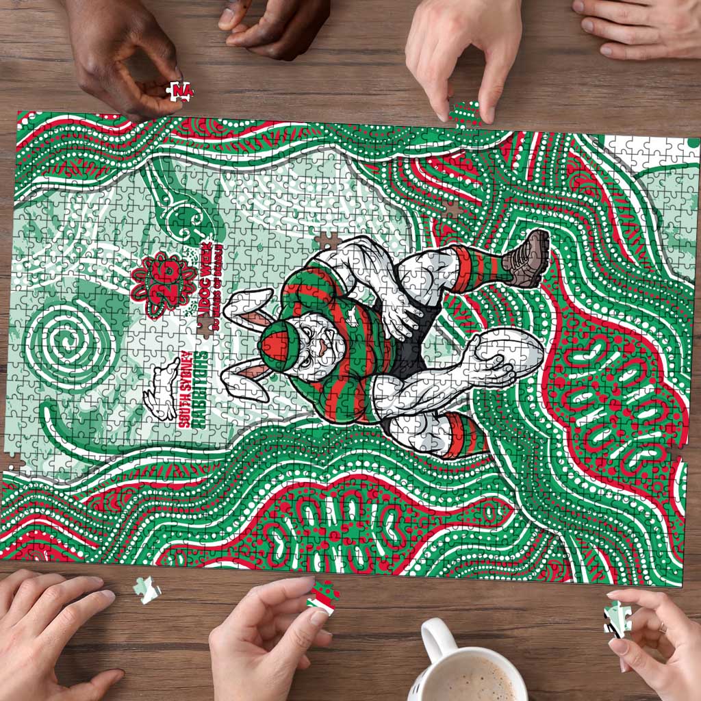 South Sydney Rabbitohs NAIDOC Week 2026 Puzzle First Nations of Australia Aboriginal Mascot Rugby
