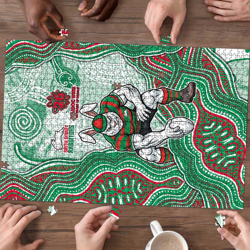 South Sydney Rabbitohs NAIDOC Week 2026 Puzzle First Nations of Australia Aboriginal Mascot Rugby