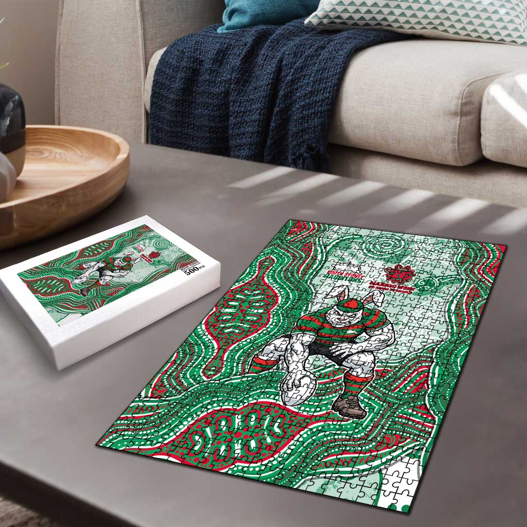 South Sydney Rabbitohs NAIDOC Week 2026 Puzzle First Nations of Australia Aboriginal Mascot Rugby