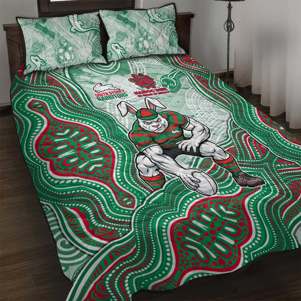 South Sydney Rabbitohs NAIDOC Week 2026 Quilt Bed Set First Nations of Australia Aboriginal Mascot Rugby