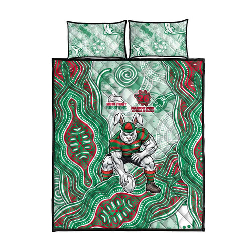 South Sydney Rabbitohs NAIDOC Week 2026 Quilt Bed Set First Nations of Australia Aboriginal Mascot Rugby