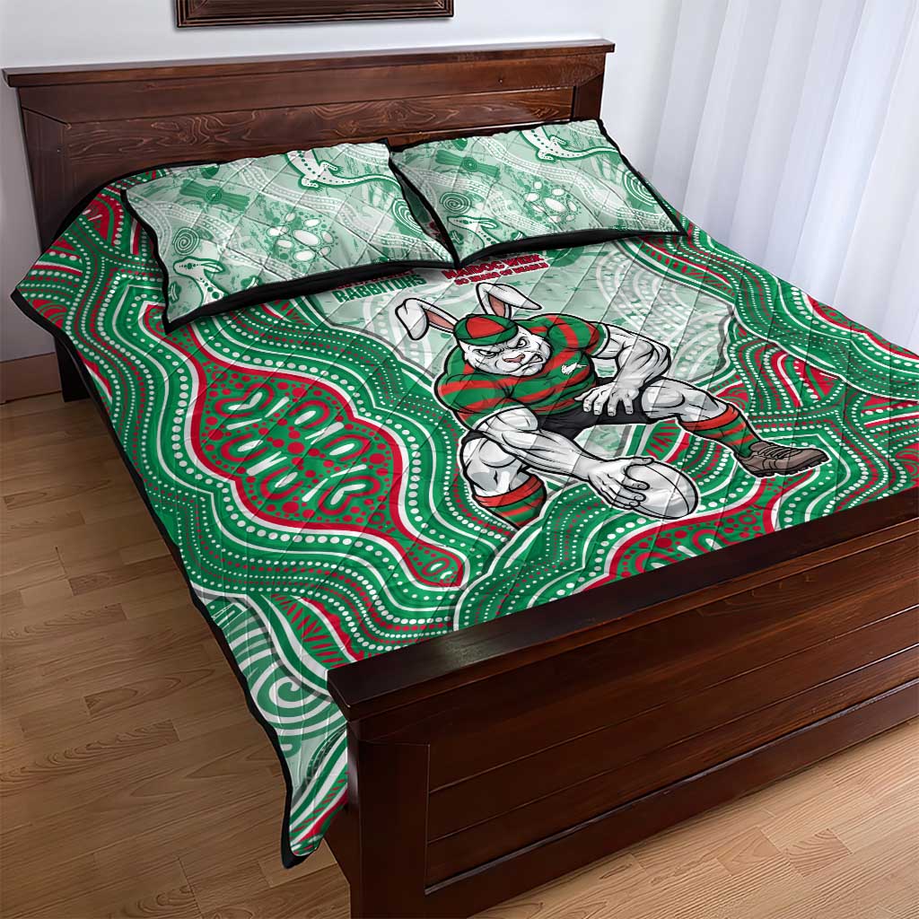 South Sydney Rabbitohs NAIDOC Week 2026 Quilt Bed Set First Nations of Australia Aboriginal Mascot Rugby