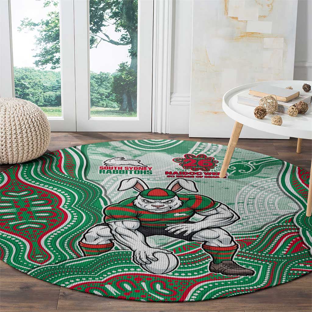 South Sydney Rabbitohs NAIDOC Week 2026 Round Carpet First Nations of Australia Aboriginal Mascot Rugby