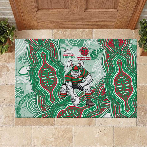 South Sydney Rabbitohs NAIDOC Week 2026 Rubber Doormat First Nations of Australia Aboriginal Mascot Rugby